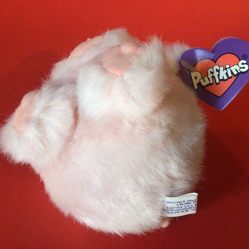 PUFFKINS PIGLET PLUSH PERCY VINTAGE BORN 1997 BY SWIBCO PINK - Picture 10 of 11
