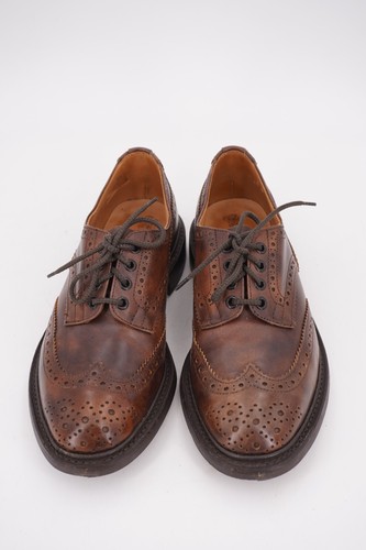 $598 | TRICKERS UK 7.5 US 8.5 BOURTON WING TIP BROGUE BROWN MUSEO DAINITE - Imagen 10 de 11