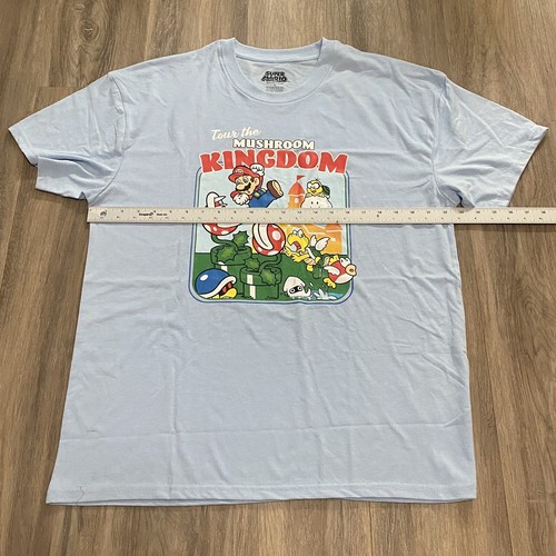Camiseta Super Mario Tour the Mushroom Kingdom Camiseta Gráfica Para Hombre Talla XL NUEVA CON ETIQUETAS - Imagen 4 de 8