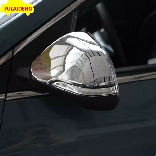 2P For Hyundai Sonata 2015-2019 ABS Chrome Rearview Side Door Mirror Cover trim - Picture 3 of 7