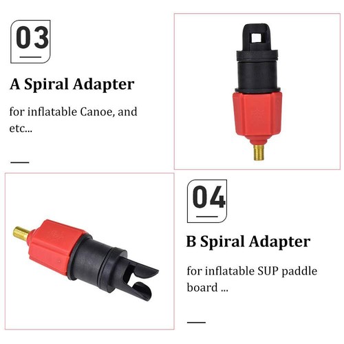 Car Compressor Inflatable Pump Valve Adapter 4 Nozzles for Air Mattress - Picture 5 of 7