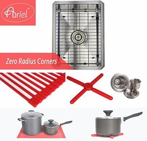 Ariel 15 Undermount Stainless Steel Zero Radius Kitchen