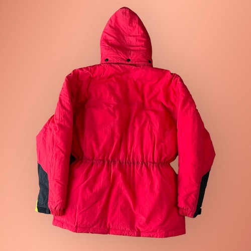 Vintage 90s Marlboro Country Jacket Mens Medium Store Down Parka Outerwear Red - Bild 5 von 7