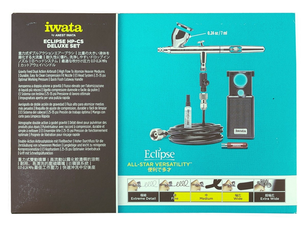 Iwata Aerograf Eclipse HP-CS 0.3mm - Iwata Aerograf Eclipse HP-CS 0.3mm - Aerografy - Aerografia - Foto 6