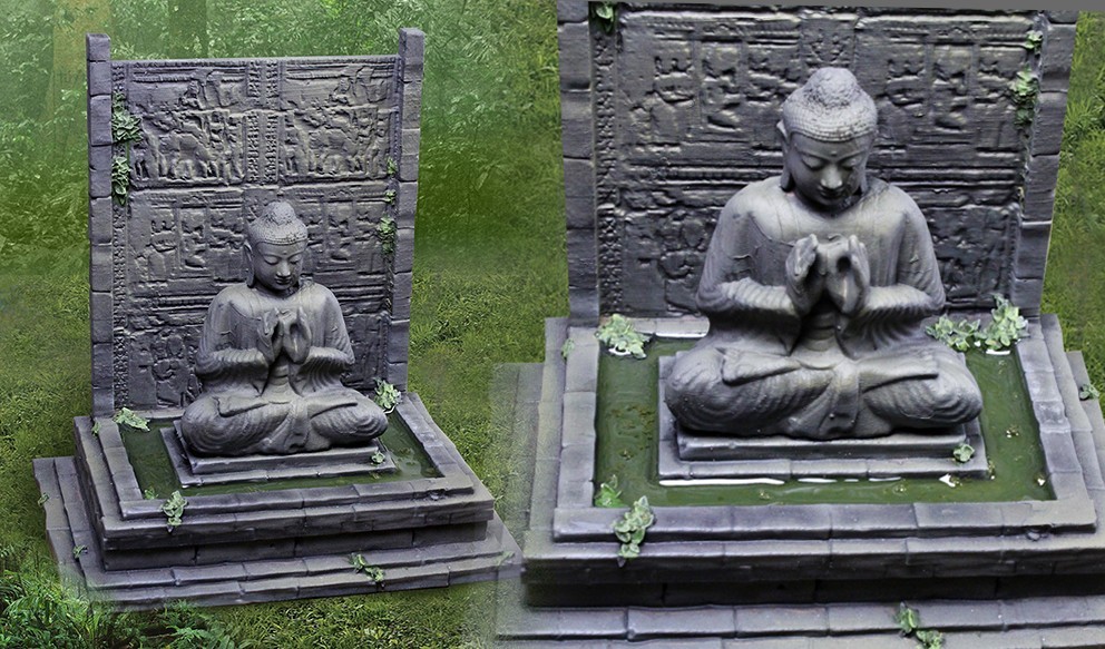 Collezionisti mostrarecase Vietnam Guerra CSBUDFTN01 Buddha Fontana con Acqua Collezionisti mostrarecase Vietnam Guerra CSBUDFTN01 Buddha Fontana con Acqua