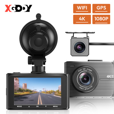 XGODY 3'' Dual Dashcam 1080P Car DVR Auto Kamera KFZ Camcorder G-Sensor Parkmodus
