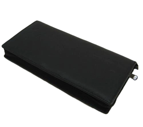 RFID Blocking Leather Travel Wallet Passport Air Ticket Organizer - Picture 5 of 8
