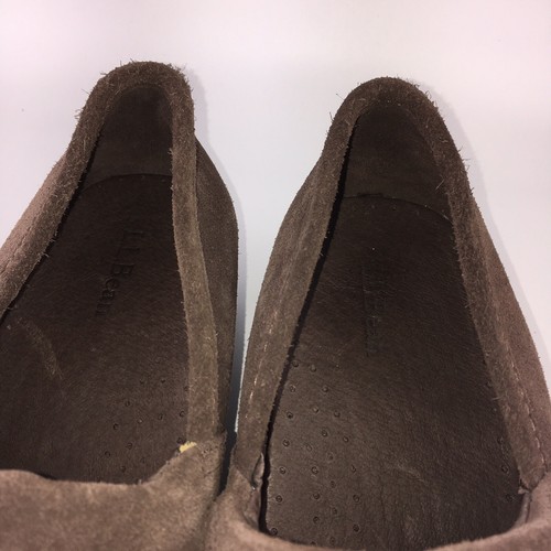 LL Bean Brown Suede Embroidered Design Slip On Closed Toe Clog Youth Girl 6 US - Picture 8 of 8