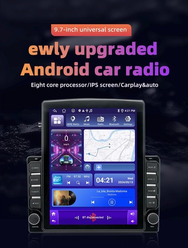 9.7inch For Toyota Highlander 2014-2018 Android Car Radio Stereo GPS Navi 2+32GB - Picture 13 of 18