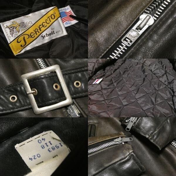 Schott 118 Double Riders Jacket Oiled Leather men Size 40 Schott 118 Double Riders Jacket Oiled Leather men Size 40