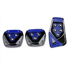 3x Pedalset Sportpedale Abdeckungen Blau Für Nissan Almera Note Prairie Primera