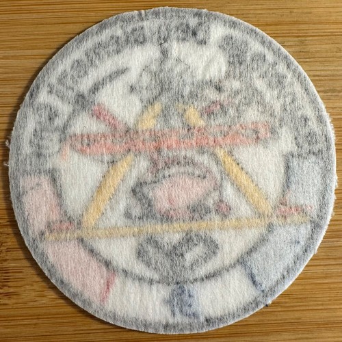 ECUSSON PATCH SAUVETAGE DÉBLAIEMENT CYNO. (ÉCU 53) TRÈS RARE - Picture 3 of 3