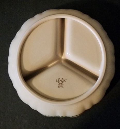 Lenox Holly & Berry dreiteiliges Gewürz - Genuss - Nussschale 7,5 Zoll gerippt - Bild 4 von 8