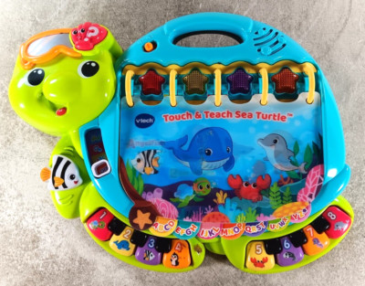 VTech Touch and Teach Sea Turtle Interactive Learning Book 3 Modes of Play