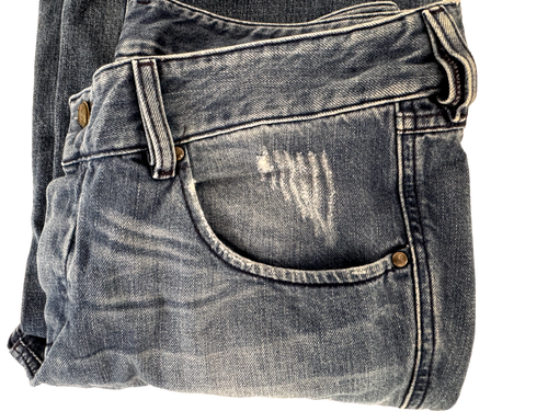 Pantalones de mezclilla para hombre Diesel Industry Vixy corte bota dobladillo crudo talla 32 x 32 - Imagen 6 de 6