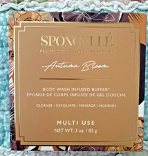 Spongelle AUTUMN BLOOM Body Wash Soap Infused Buffer Sponge NEW Sealed - 3 oz