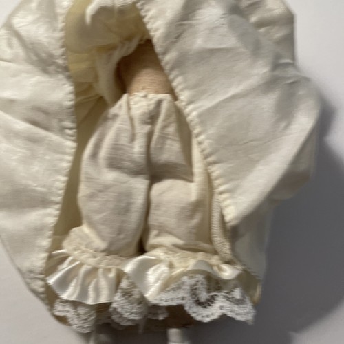 Antique German Porcelain Glazed China Doll with Lace Dress - Picture 8 of 12