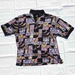 Vintage-DOCKERS-GOLF-All-Over-Print-Golf-Polo-Shirt-Size-XL