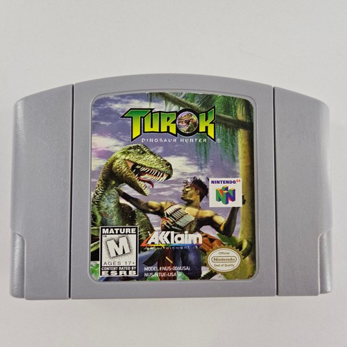 Turok 1 2 & Rage Wars N64 Games Authentic Nintendo Dinosaur Hunter/Seeds of Evil - Picture 3 of 20
