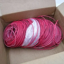 1000' Alpha Wire Ecowire E163896 12 AWG 600V Red Stranded Tinned Copper