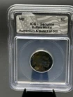 🚨1936 24 Kt GOLD & BLACK RUTHENIUM Genuine Buffalo Nickel ICG 1 Of 500