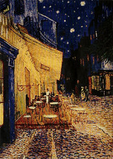VAN GOGH CAFÉ TERRACE AT NIGHT 46CM X 63CM FRENCH WOVEN TAPESTRY WALL HANGING