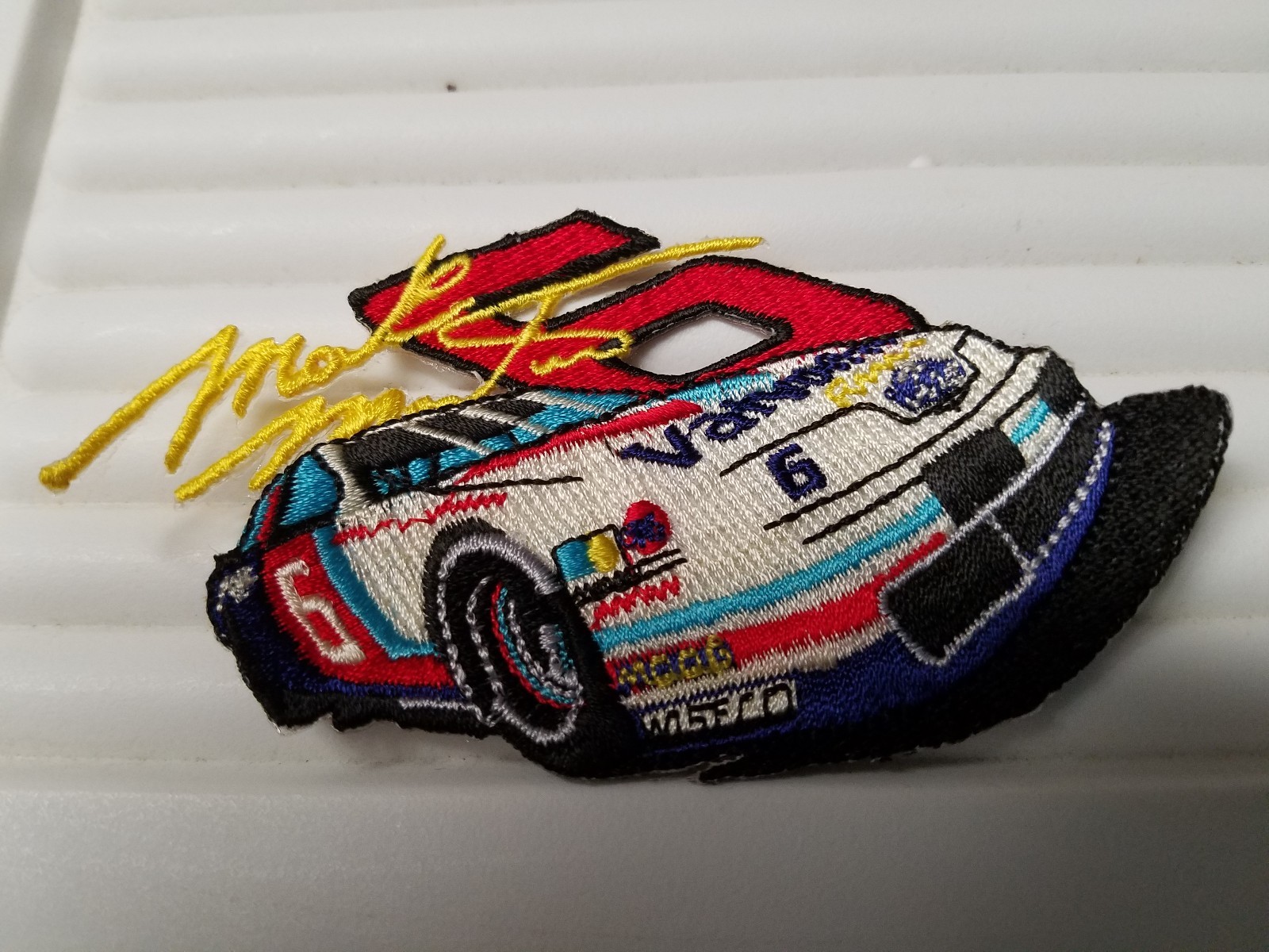 Mark Martin Valvoline # 6 car shaped  embroidered Patch  