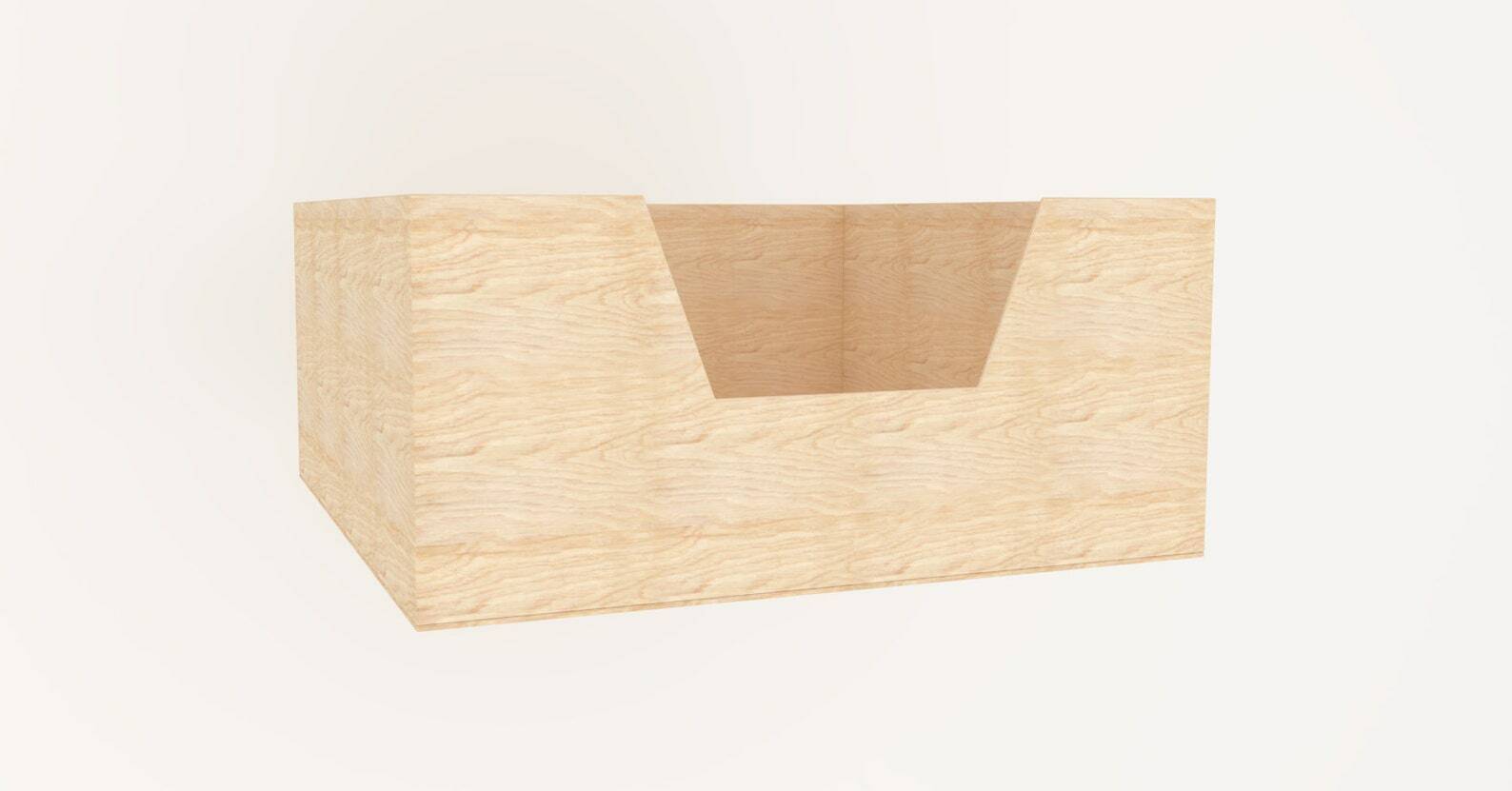 Square Wooden Whelping Box for Dogs, Weaning Box, Birthing Bed, Whelping Box Een schat aan aanbiedingen