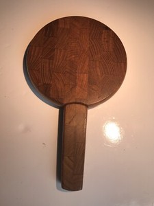 Dansk-Danish-Cutting-Board-Mid-Century-Teak-Round-With-Knife