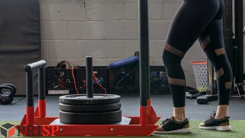 PRISP Weighted Power Sled for Strength & Crossfit Training, Push & Pull Prowler - Video 1 of 1
