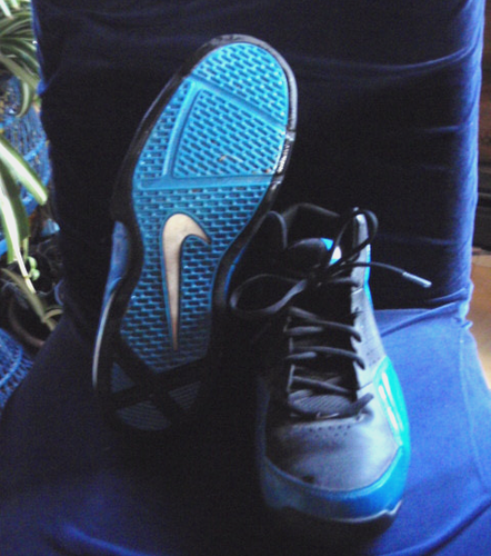 Nike Air Max Posterize SL Size 11 Basketball Shoes Sneakers Blue Black Clean - Picture 6 of 7