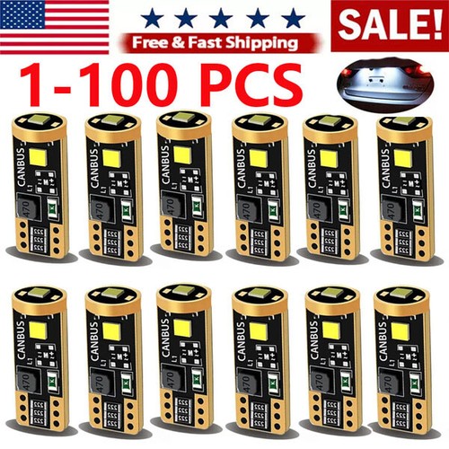 T10 LED License Plate Light Bulbs 6000K Super Bright White 168 2825 194 - Picture 7 of 7