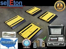 16" x 24" x 2" Four Portable Weigh Pads Indicator & Printer/ 100,000 lb x 20 lb