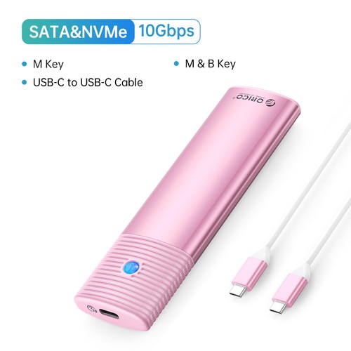 ORICO M.2 NVMe SATA SSD Enclosure 10Gbps NVME 5Gbps NGFF SATA SSD Tool-Free US - Afbeelding 13 van 15