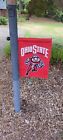 Ohio State Buckeyes Brutus Garden Flag 18 inches x 12.5 inches Double-Sided