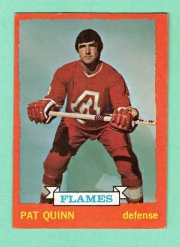 (1) PAT QUINN 1973-74 TOPPS  # 61 FLAMES EX-MT CARD (L2113)