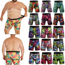 3 Pack Men Boxer Shorts Briefs Breathable Tagless High Leg Trunks Underwear US