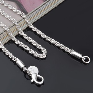 925-Sterling-Solid-Silver-Rope-Twist-Necklace-Chain-For-Women-Men-3mm-16-034-30-034