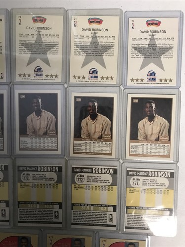 David Robinson Rookie Card Lot HOOPS SKYBOX FLEER 1990-91 NM+ - Picture 10 of 12