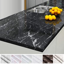 PVC Marble Contact Paper Self Adhesive Peel Stick Kitchen Countertop Wallpaper