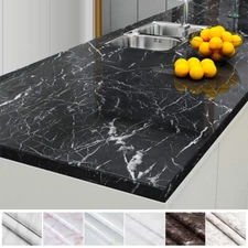 PVC Marble Contact Paper Self Adhesive Peel & Stick Kitchen Countertop Wallpaper