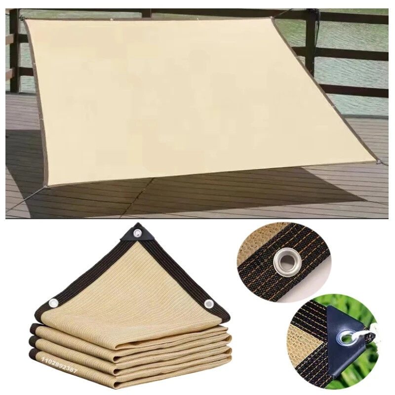 Sombreado HDPE Sombrilla Red Cobertizo Sombreado Vela Protección UV Cubierta Solar Piscina Toldo