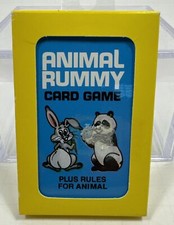 Vintage Hoyle Products ANIMAL RUMMY CARD GAME Rare Sealed
