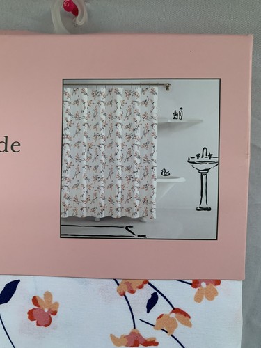 NWT Kate Spade WINDY FLORAL Color Fabric Shower Curtain. 72”x72” - Picture 8 of 8