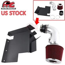 Silver Red For 2007-2011 BMW 128i 328i 3.0L 6cyl Heat Shield Cold Air Intake Kit