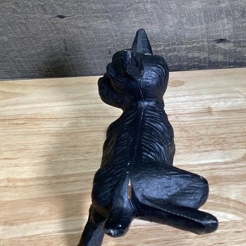 Cast Iron Heavy Metal Scottish Terrier Scottie Dog Lifting Leg to Pee Door Stop - Picture 8 of 15
