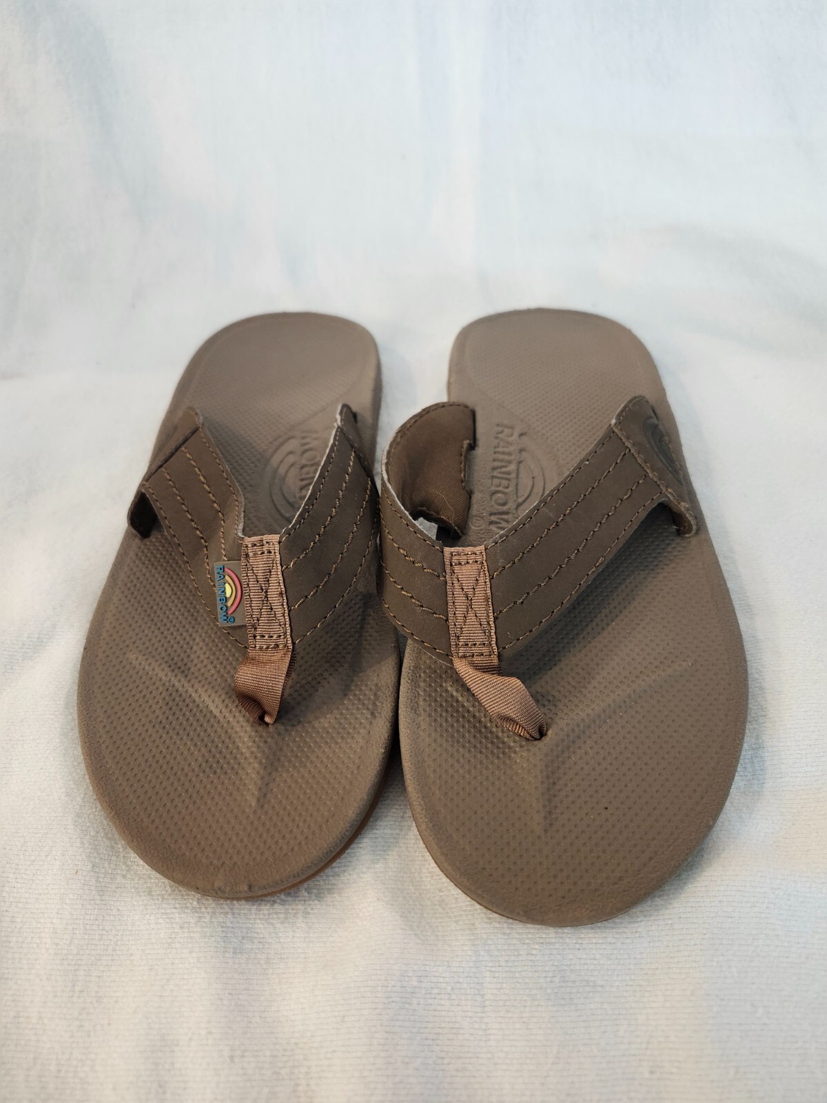 Colorful Kids' Leather Sandals - Size 4.5 - Single Layer Design