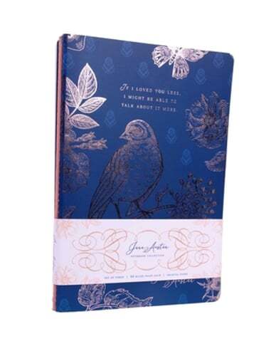 Jane Austen Vintage Sewn Notebook 3-Pack by Insight Editions, Pre-Loved