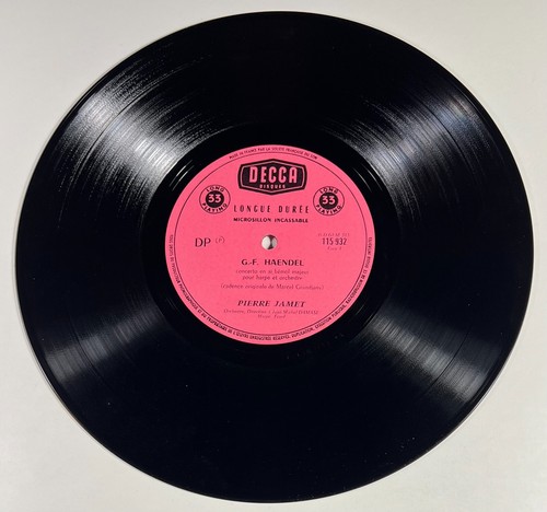 Pierre Jamet - Haendel, Fauré, Roussel LP 33 rpm 25cm 10" DECCA 115.932 (harpe) - Picture 4 of 4