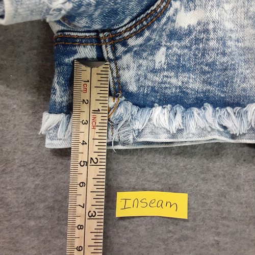 No Boundaries Girls Size 7 Shorts, Fringe Bottom Button/Zip Hi Rise Pockets Spot - Picture 9 of 11